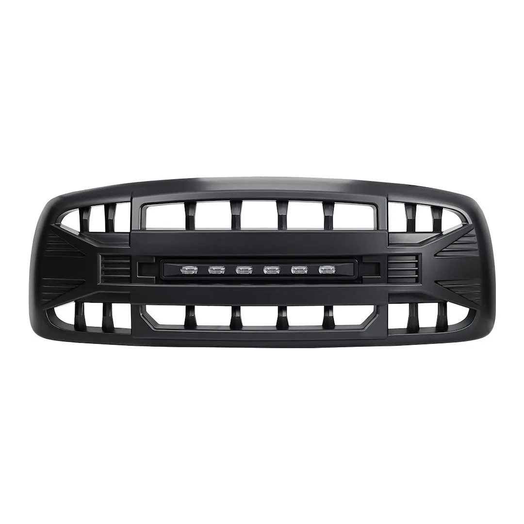 AMDEBA00144 – AMERICAN MOD Grille, Bar Style With Light Cutout Matte Black ABS Plastic With Super Bright LED Light Ba...